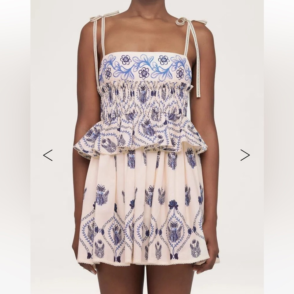 Agua by Agua Bendita SALVADOR JARRON COTTON MINI DRESS